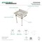 Kingston Brass 30X22 Marble Vanity Top W/ Acrylic Feet Combo, Marble/Nickel KVPB30MASQ8 - alternate 3